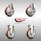 Service Caster 5 Inch 316SS Maroon Polyurethane Swivel Top Plate Caster Brake 2 Rigid SCC, 2PK SCC-SS31620S514-PPUB-MRN-TLB-2-R-2 - alternate 3